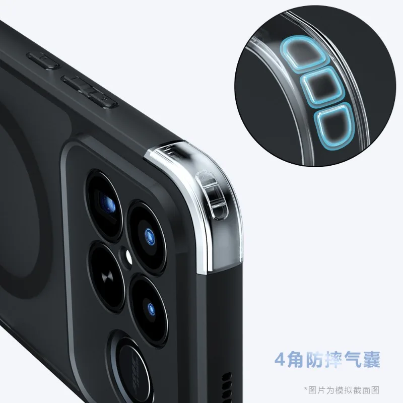 Funda para POCO F8 Ultra Magsafe funda de carga inalámbrica magnética para POCO F8pro a prueba de golpes mate acrílico PC + funda trasera de TPU - imagen 5