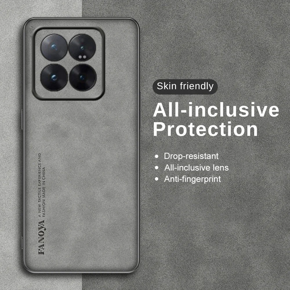 Funda de piel de oveja para Xiaomi 14T Pro POCO X7pro, protección mate para cámara, borde suave, parachoques a prueba de golpes para Xiaomi 14Tpro Mi14 T