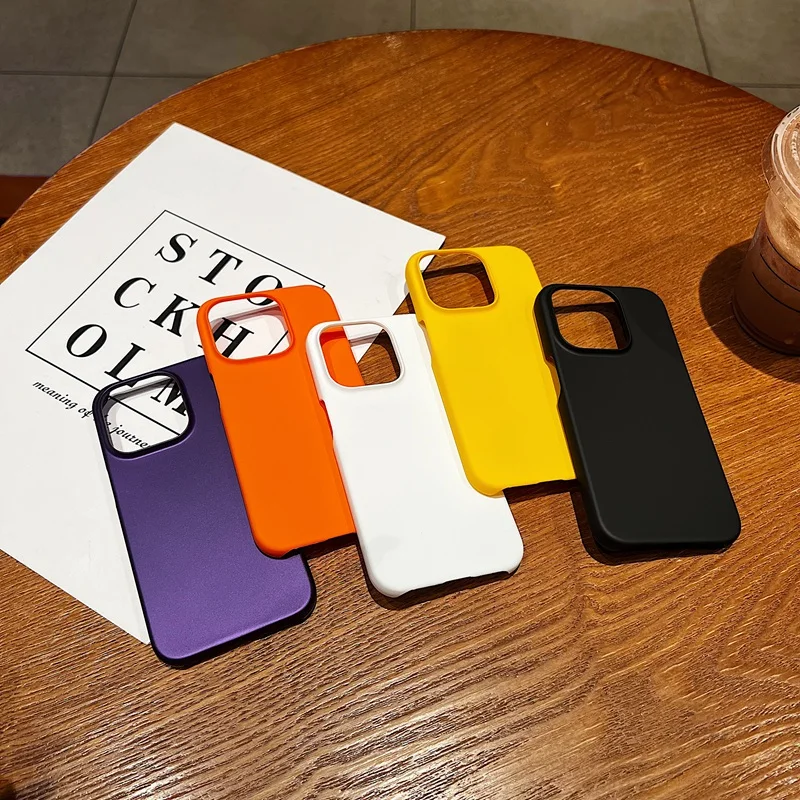 Rubberized Matte Hard Plastic Case For Apple iPhone 16 15 14 13 12 11 X XS Pro Max 7 8 Plus 16E XR PC Back Phone Case Cover - imagen 2