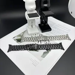 S elección de regalo Ideal para Samsung Galaxy Ultra 47mm, la última correa de acero inoxidable de alta calidad, accesorios para reloj inteligente, regalos de vacaciones