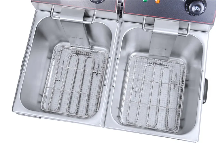 FryerHousehold Electric Deep Fryers Dual 16L Basket, Erictronic Deep Deep Fryer For Tamales Products And Taco - imagen 5