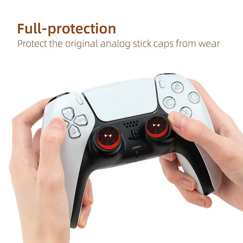 Tapa de agarre de silicona para Playstation 5, PS5, PS4, Xbox Series X/S 360 One Switch Pro, accesorios de Joystick, 2 uds. - imagen 3