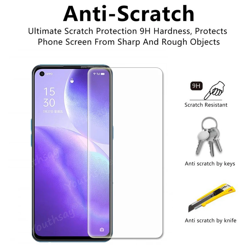 Para OPPO Reno 5 vidrio para OPPO Reno 5 Lite Z F 4 3 película de pantalla de teléfono lente Protector de cámara para OPPO Reno 5 vidrio templado - imagen 2
