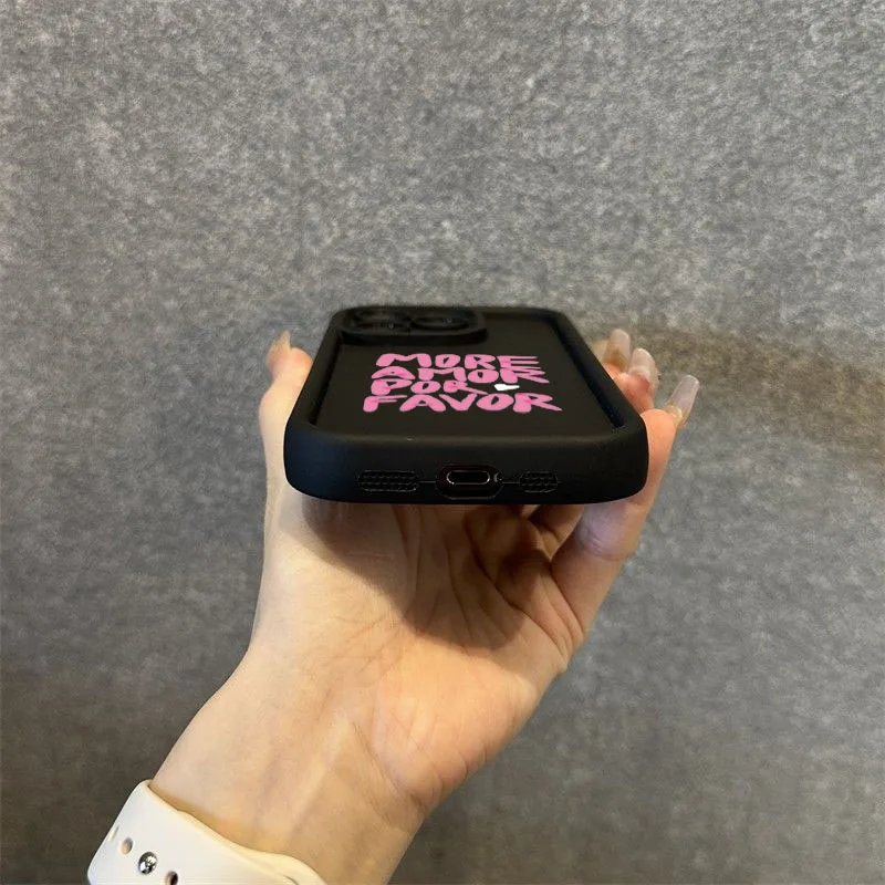 Para iPhone 16 15 14 Pro Max 13 12 11 colorido maximalista más Amor Por Favor funda de teléfono para iPhone XS Max X XR 7 8 Plus 15 - imagen 5