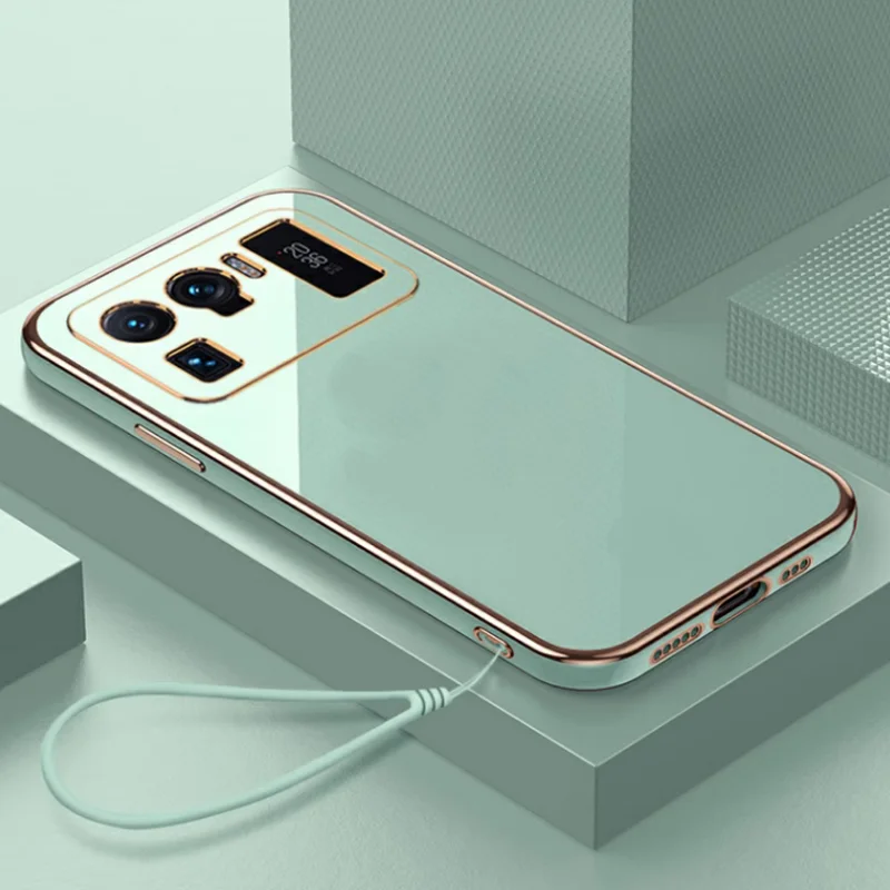 Para Xiaomi Mi 11Ultra funda XiaoMi 11 Ultra funda de teléfono M2102K1G M2102K1C funda de lujo chapada a prueba de golpes contraportada - imagen 5
