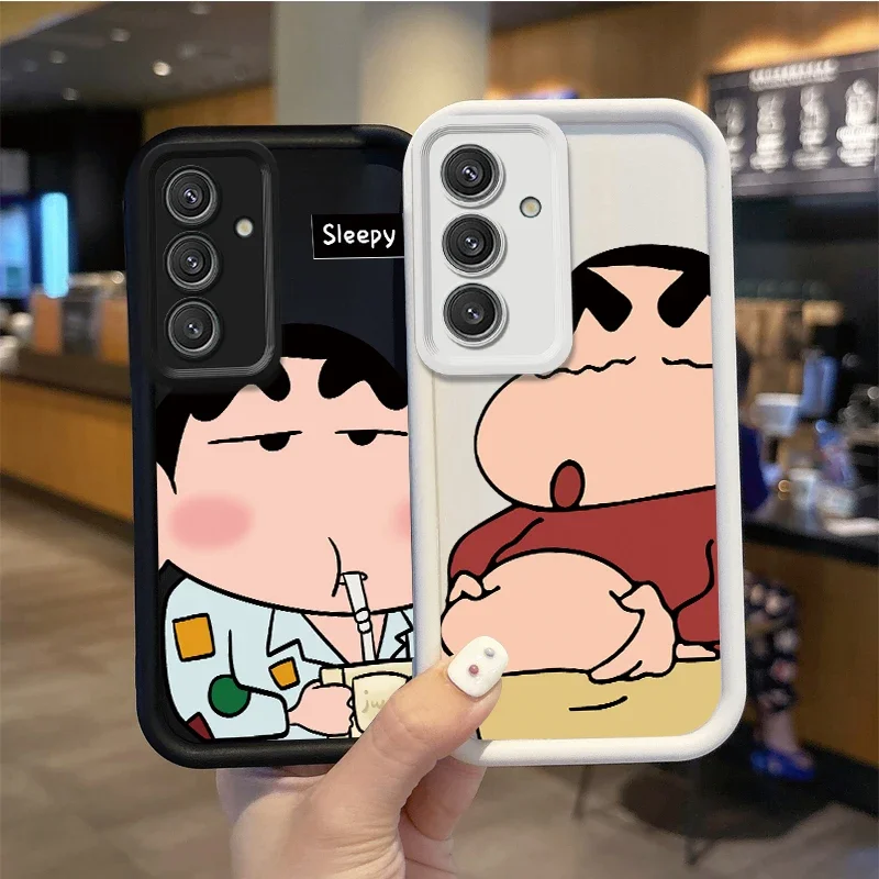 Funda blanda de TPU con dibujos animados de Anime c-pentón s-shinchan para Samsung Galaxy S24 S23 S22 S21Ultra Plus S23 S21 S20 FE nueva funda a prueba de golpes - imagen 2