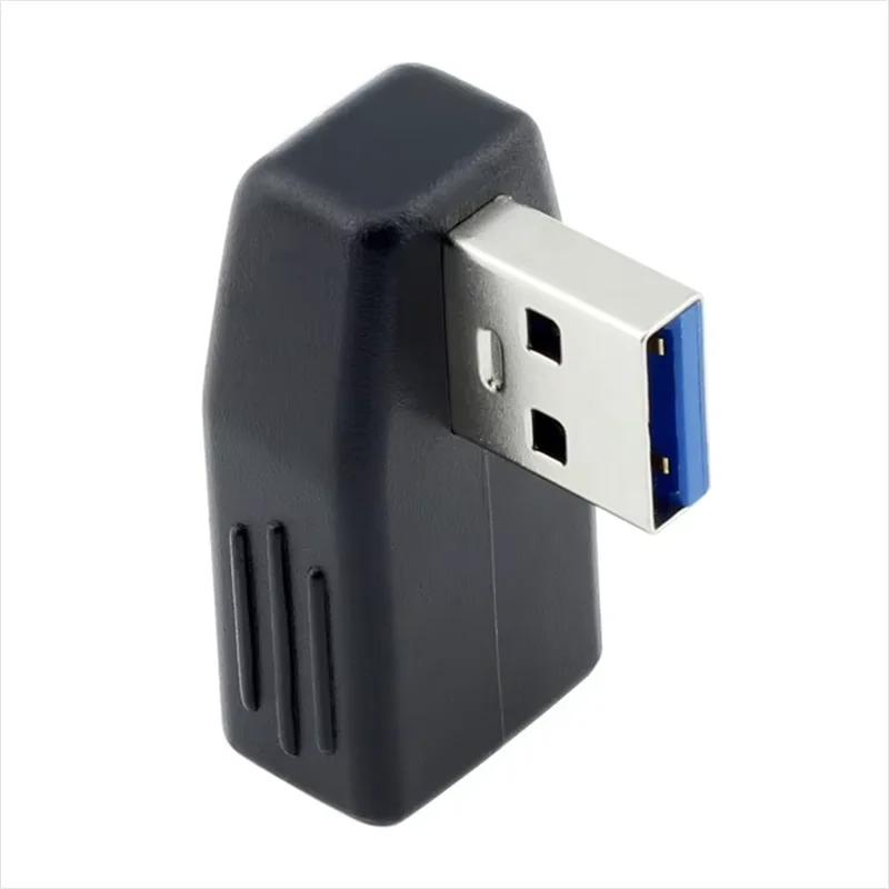 Adaptador de conector USB 3,0 en ángulo recto 90 Adaptador de extensión macho a hembra - imagen 4
