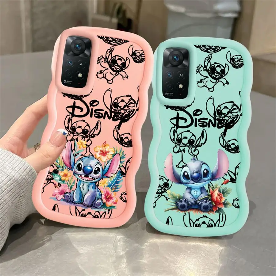 Funda de teléfono suave para Xiaomi Redmi Note 13 Pro Plus 10 9S 11 8 14 Pro 9 10S 12 Disney Stitch de dibujos animados - imagen 4