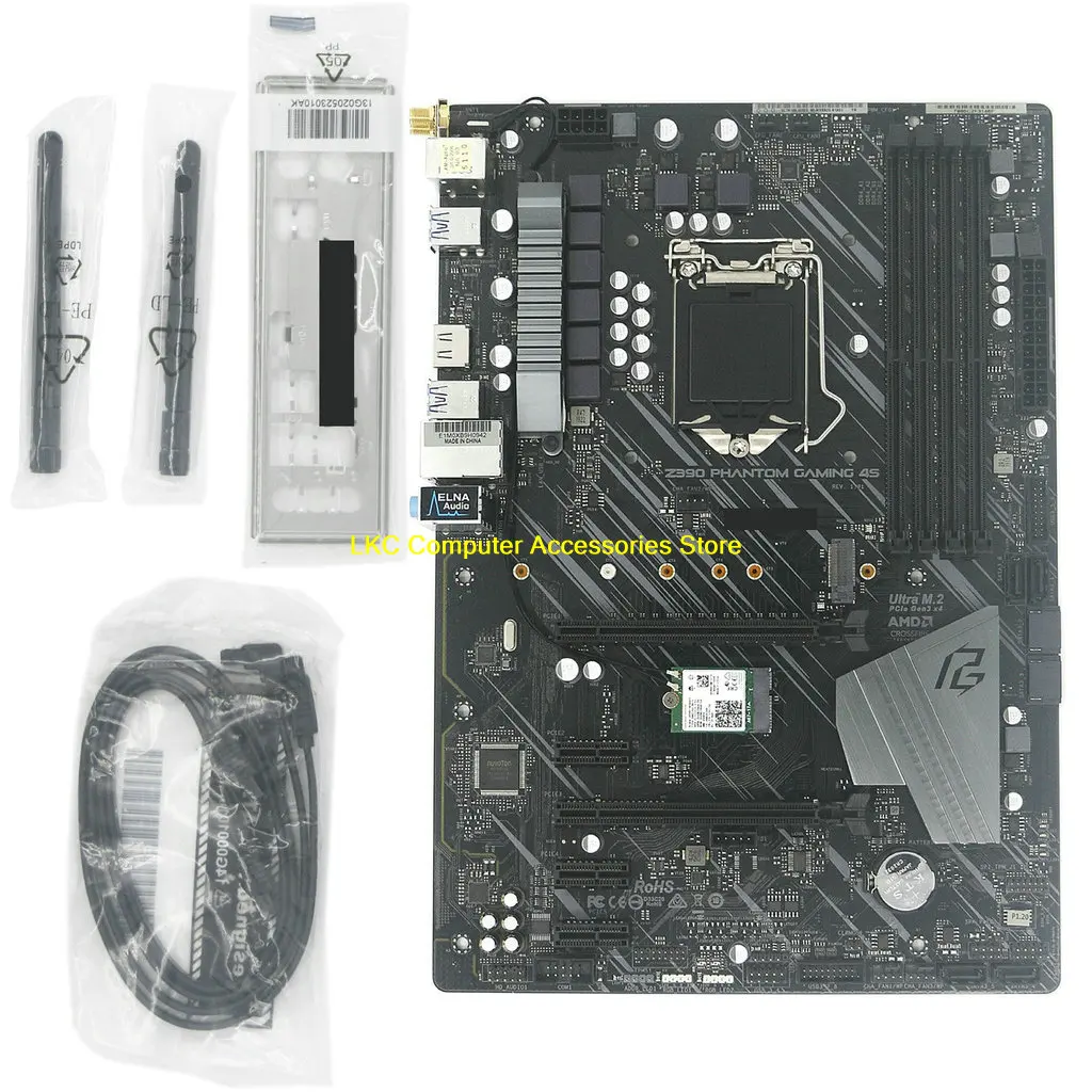 Nuevo para ASRock Z390 Phantom Gaming 4s placa base 128G ATX WiFi Z390 placa base LGA1151 DDR4 100% probado