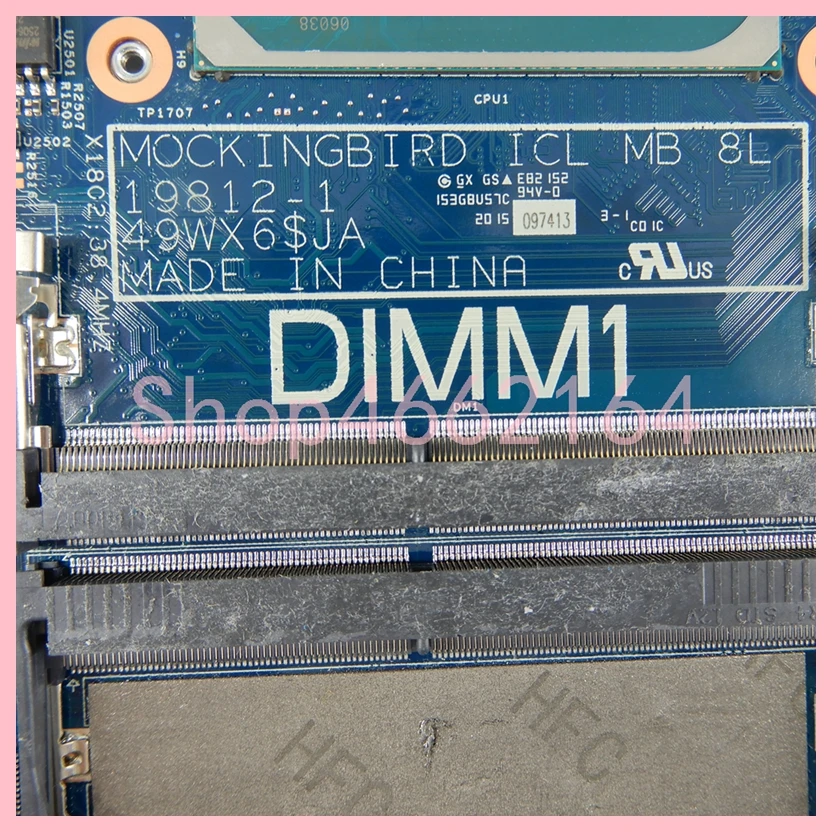 Placa base de CPU 19812-1 con i3-1005G1 i5-1035G1 para DELL Inspiron 5501 5401 5408 5508 Vostro 5401 5501 placa base para ordenador portátil probada - imagen 5