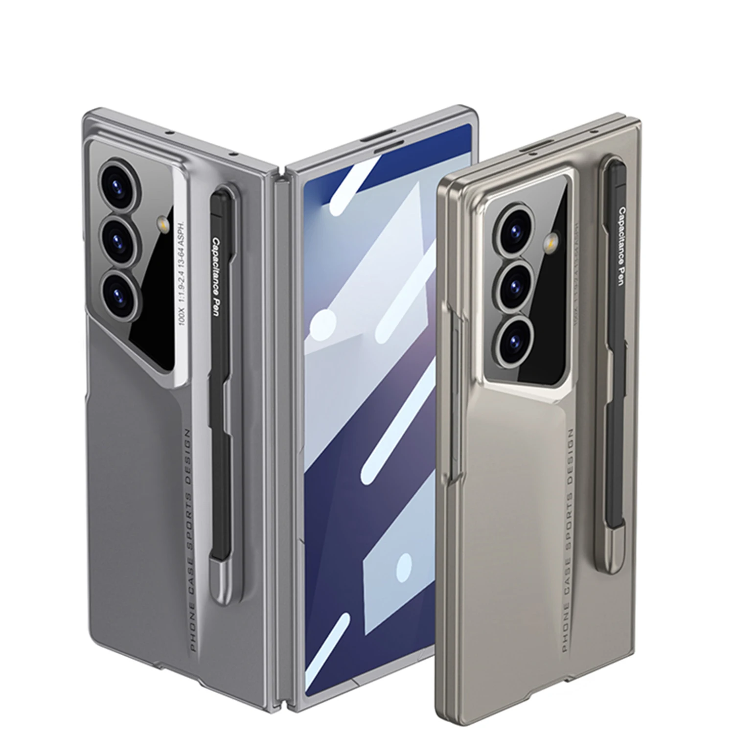 Para Samsung Galaxy Z Fold7 funda dura de PC mate delgada con película de bolígrafo funda protectora trasera para Samsung Z Fold 7 carcasa de teléfono - imagen 4
