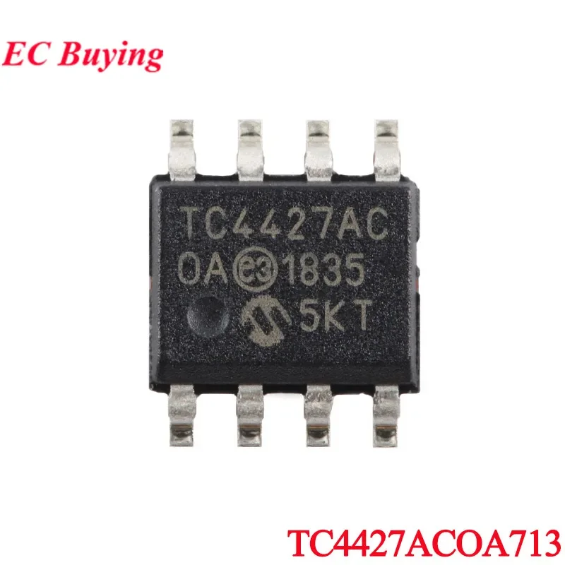 5 uds/1 ud TC4427AC TC4427ACOA TC4427ACOA713 TC4427A TC4427 SOIC-8 1.5A doble de alta velocidad ​ ​ Chip IC del controlador MOSFET de potencia