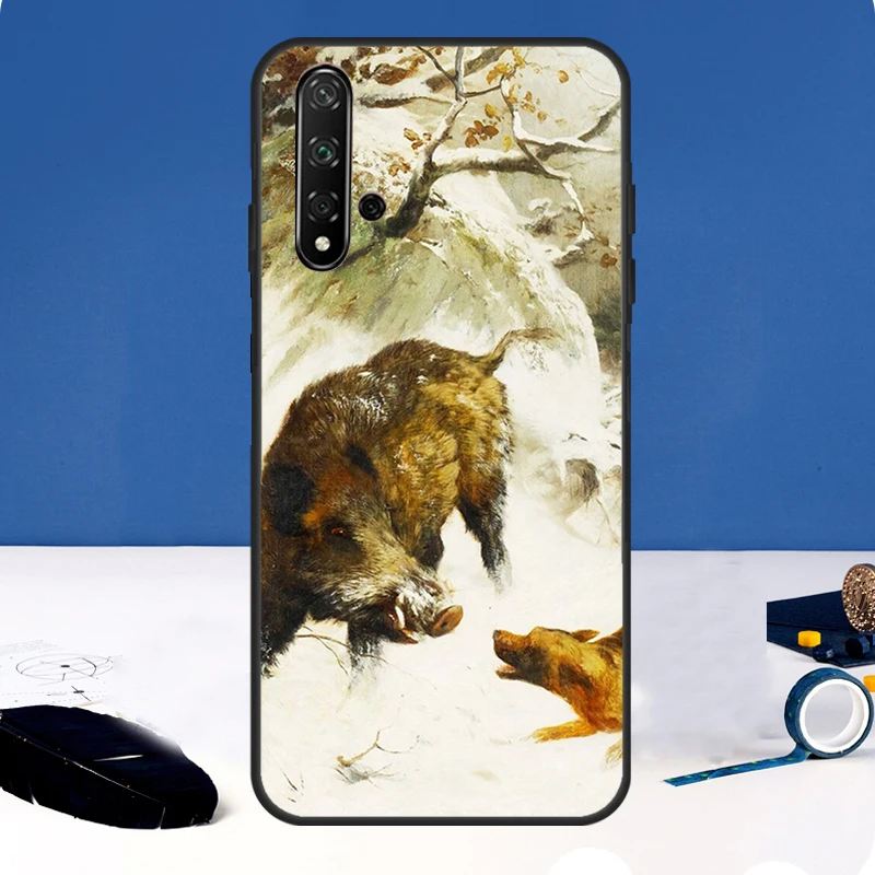 Funda de jabalí para Huawei Nova Y90 Y70 Y91 Y60 Y61 Y72 Y73 3i 7i 8i 11i 12i 9 10 SE P20 P30 P40 Lite - imagen 4