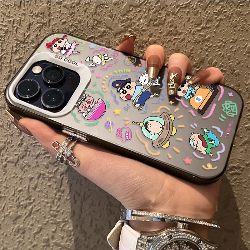 Lindo C-Crayon S-ShinChan Estuche rígido para Xiaomi Redmi Note 13 12 11 14 Pro Plus 4G 5G 12S 11S 10S 10 9 9S 12C 13C 14C A3 A4 Láser