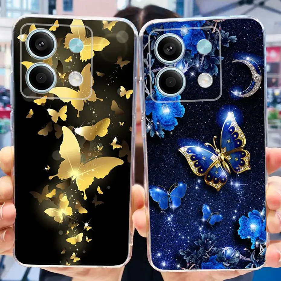 Funda para Xiaomi Redmi Note 13 4G, bonito parachoques pintado para teléfono Redmi Note 13 Pro 4G Note13 13Pro, funda trasera de silicona suave TPU - imagen 5