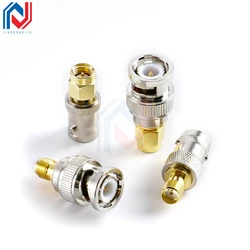 1 unids/lote conectores BNC a SMA adaptador SMA BNC macho a hembra para antena/Cable de extensión SMA a BNC Kits de conectores RF