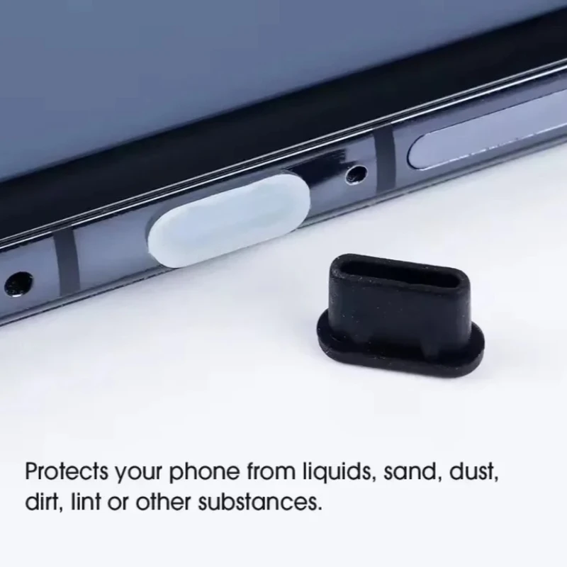 Protector de puerto de carga tipo C de silicona: tapa antipolvo para dispositivos iPhone 15 Plus/Pro Max, Xiaomi, Samsung - imagen 3