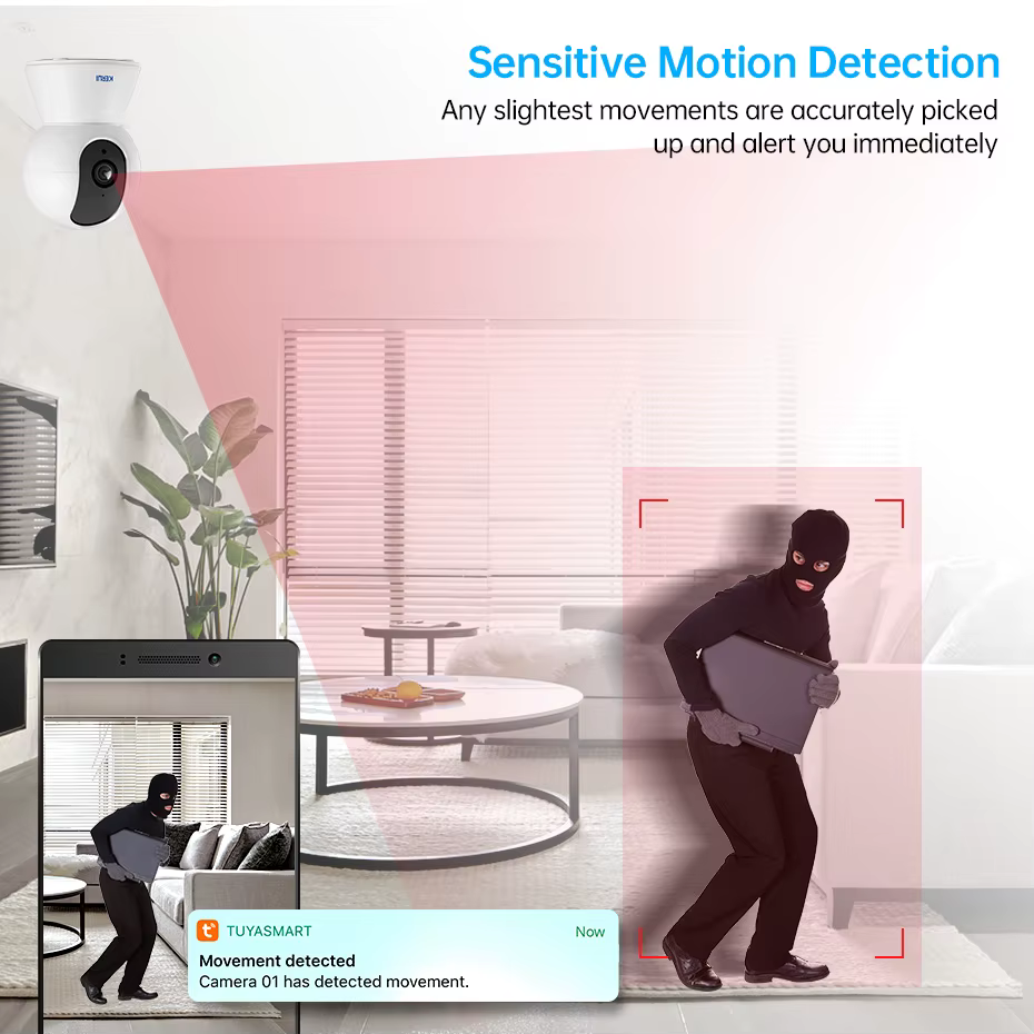 KERUI 5MP Cámara IP WiFi Interior Detección AI - imagen 2