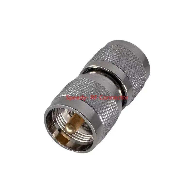 Conector macho PL259 UHF a PL-259 conector macho UHF M macho SL16 UHF PL259 adaptador RF Coaxial macho entrega rápida cobre - imagen 2