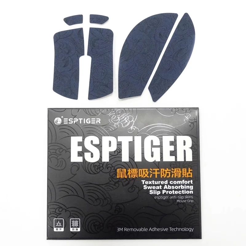 Pegatinas antideslizantes de Esports Tiger Mouse para Razer Deathadder V3 PRO, cinta antisudor, 1 paquete - imagen 2