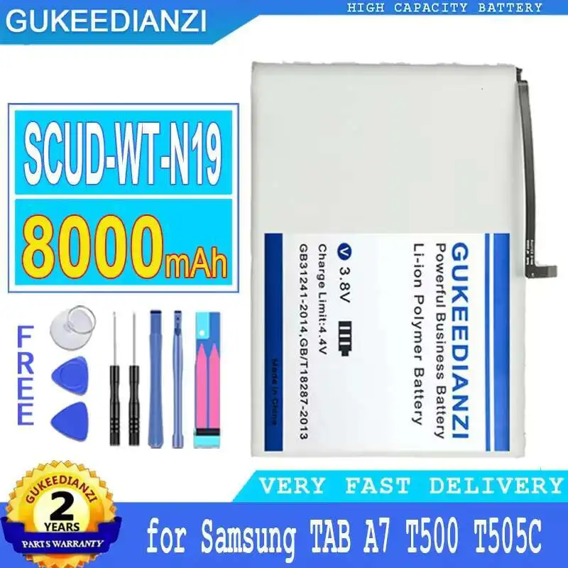 Batería segura para tableta Samsung Galaxy Tab A7 10,4 2020 SM-T500 SM-T505 T505N Scud-WT-N19 T500, 8000Mah