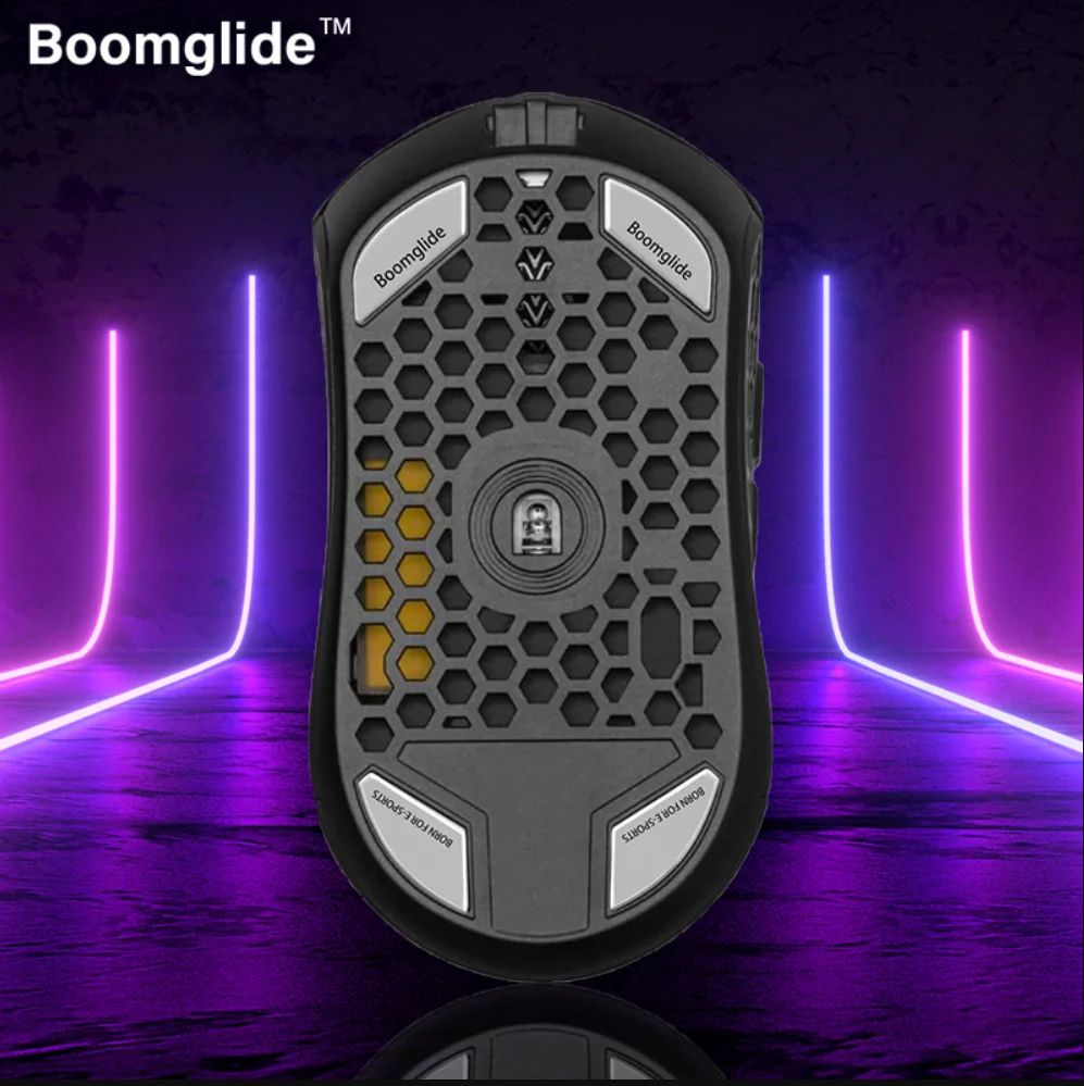 BOOMGLIDE es adecuado para Finalmouse Starlight Poseidon 2.5D Arc Edge, Parche de pie de ratón de vidrio recubierto al vacío - imagen 2