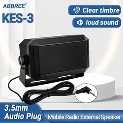 ABBREE Altavoz Externo para Radio CB – Jack de 3,5 mm