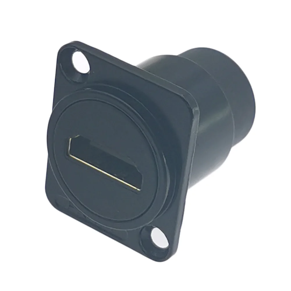 Conector HD de chasis tipo D, conector hembra para Panel de enchufe, conector Compatible con HDMI con cubierta impermeable, 1 ud. - imagen 4