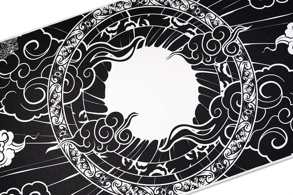 Phangkey-alfombrilla de ratón AMATERASU para teclado mecánico, 900, 400, 4mm, bordes cosidos, goma suave de alta calidad - imagen 5