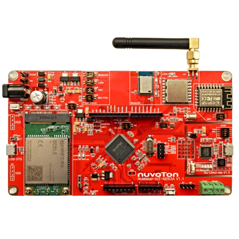 Placa de desarrollo NuMaker-IoT-M263A para conectividad IoT y desarrollo de sistemas integrados - imagen 2