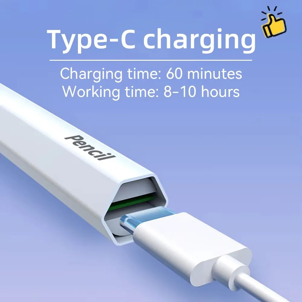 Para iPad lápiz óptico 2018-2025 iPad Air 6 M2 Pro 13 M4 M3 Apple lápiz para 7/8/9/10th Pro 11 12,9 Air 4 5 Mini 6 lápiz para tableta - imagen 4