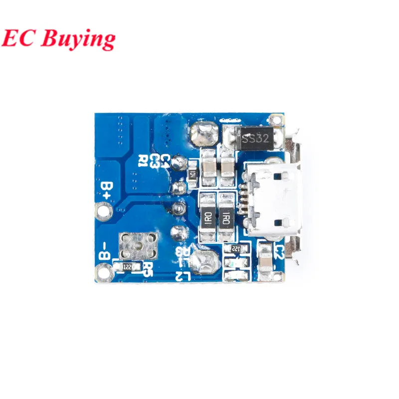 Módulo de potencia de refuerzo DC 5V 1A, placa de protección de carga de batería LiPo de litio, pantalla LED USB para cargador DIY, 10 Uds./1 ud. - imagen 5