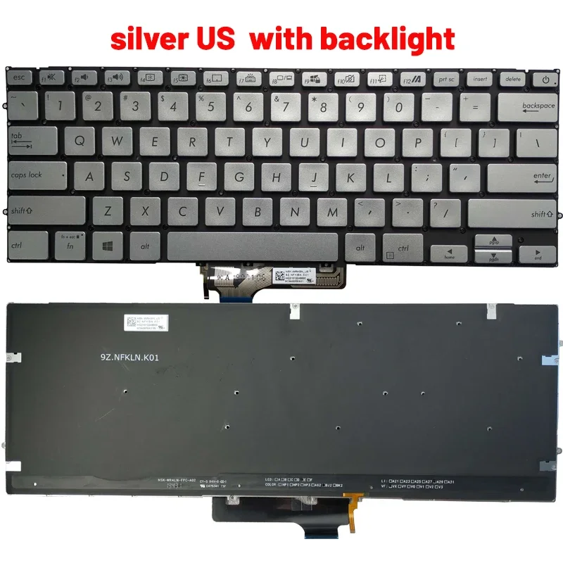 Teclado Retroiluminado ASUS ZenBook UX431 – Compatible