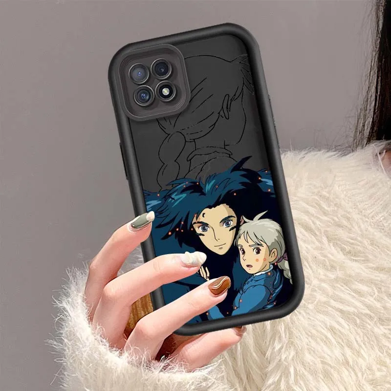 Funda Howl y Sophie para OPPO A96 A58 A74 A78 A72 A53 A54S A94 A54 A16 A52 A57 A98 A76 funda de teléfono con escalera ocular - imagen 3