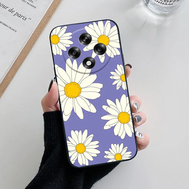 Para Oppo A3 Pro 5G Funda encantadora flor de dibujos animados Funda de teléfono de silicona suave para Oppo A3 A3Pro China Funda Coque OppoA3 2024 conchas - imagen 3