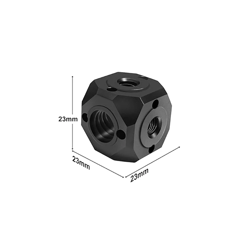 Cabezal de montaje de extensión para flash de brazo mágico; Adaptador universal de orificio para tornillo para trípode Magic Cubic - imagen 5