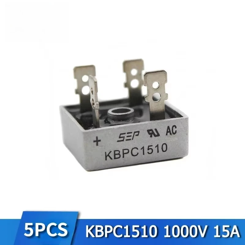 5 uds diodo rectificador de puente KBPC2510 KBPC3510 KBPC1510 KBPC5010 KBPC1010 GBJ1510 GBJ2510 GBJ3510 GBU1510 GBU3510 Kit rectificadores - imagen 3
