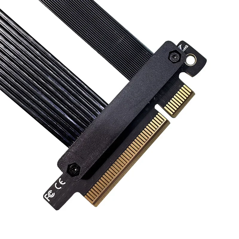 PCIE X8 5,0 4,0 GPU extensor tarjeta gráfica PCI-E Gen 5 8x Cable adaptador ranura Cable de extensión plateado PCI-Express 0,1-1m - imagen 2
