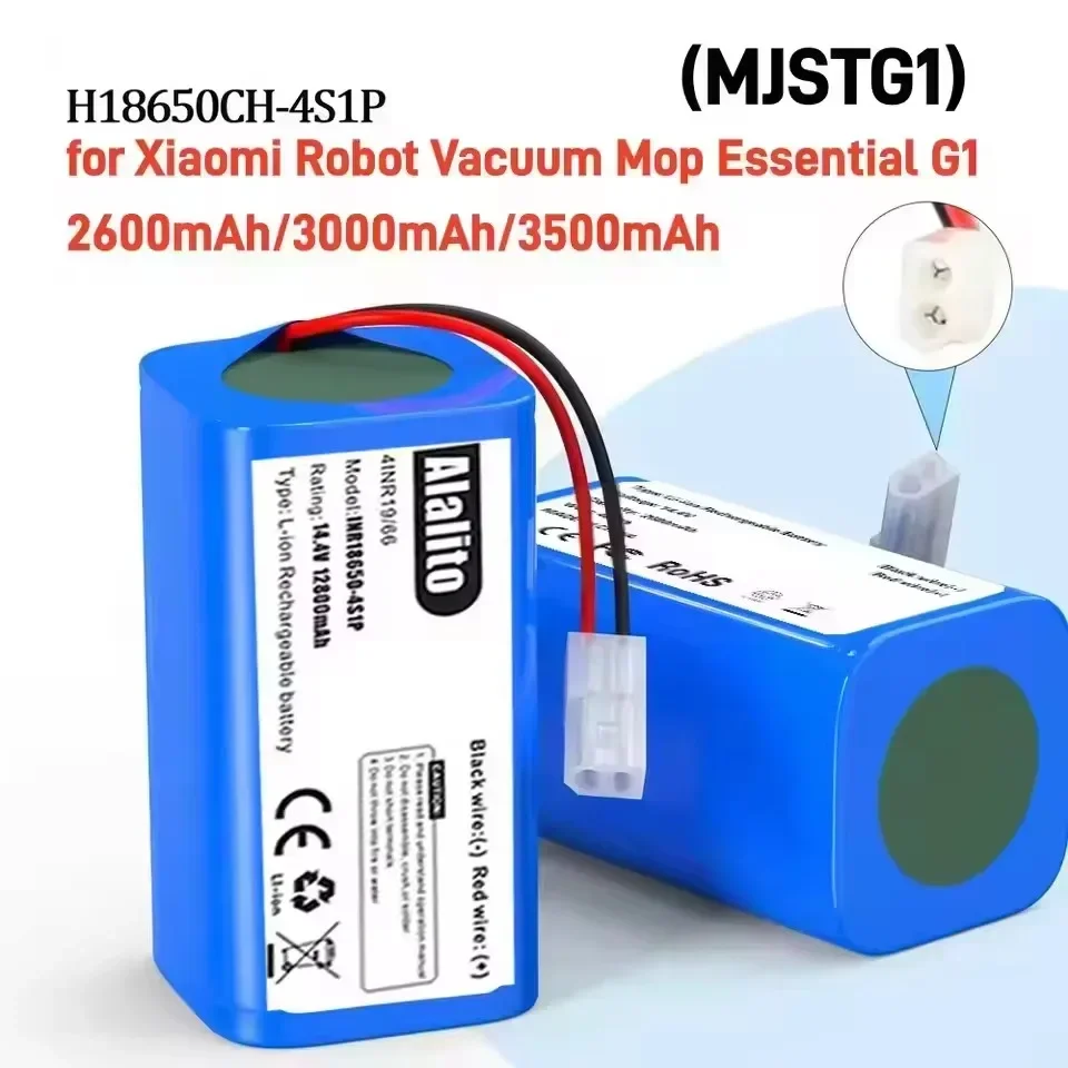 Nuevo paquete de batería de iones de litio 4S1P 14,4 V 12800mAh, para xiaomi MIJIA Mi Robot aspirador Essential G1 MJSTG1, SKV4136GL H18650CH R30 R35 - imagen 3