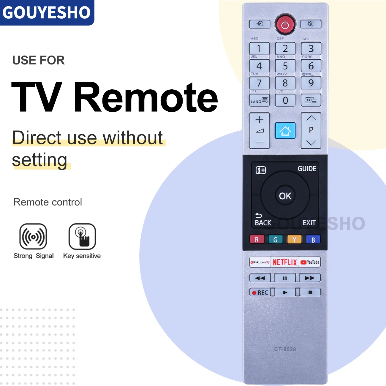 Nuevo CT-8528 para Toshiba TV Control remoto 65U6863DG 32L3866DG 24W3863DA 43V5863DB 49V5863DB 55V5863DB 58L7350U 65L9300 84L9300