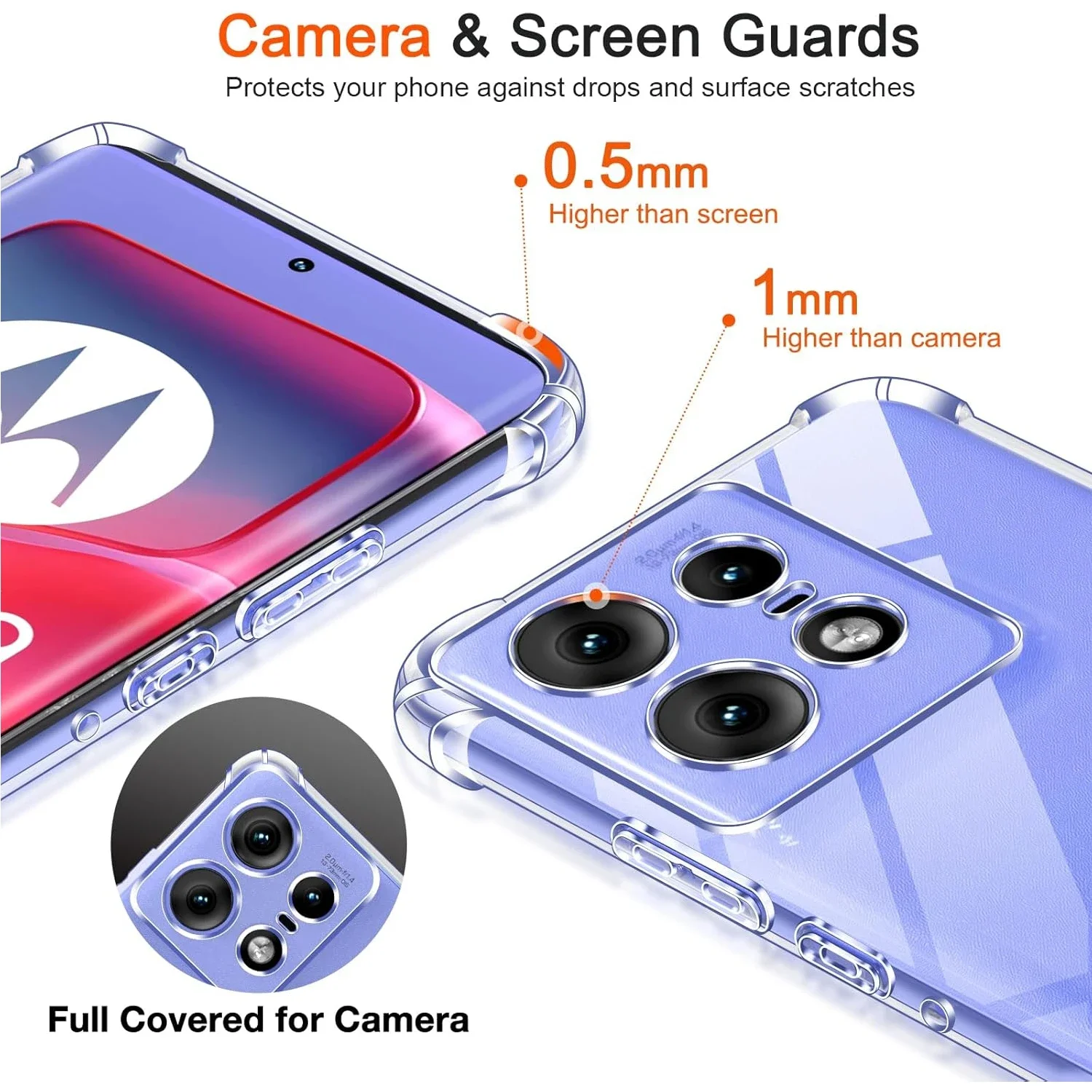 Funda de TPU con Airbag a prueba de golpes para Motorola Edge 50 Neo Moto Edge 50 Pro Fusion Ultra funda protectora Capa Fundas Coque - imagen 5