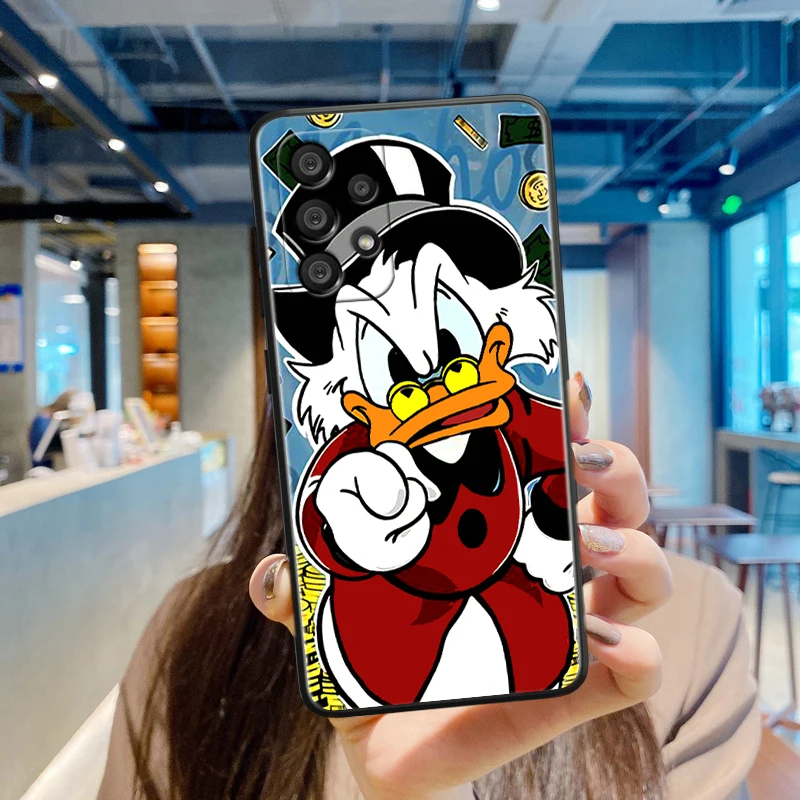 McDuck Scrooge Cool para Samsung A55, A35, A25, A15, A14, A73, A53, A13, A05S, A03S, A02S, A71, A52, A32, funda suave negra para teléfono - imagen 4