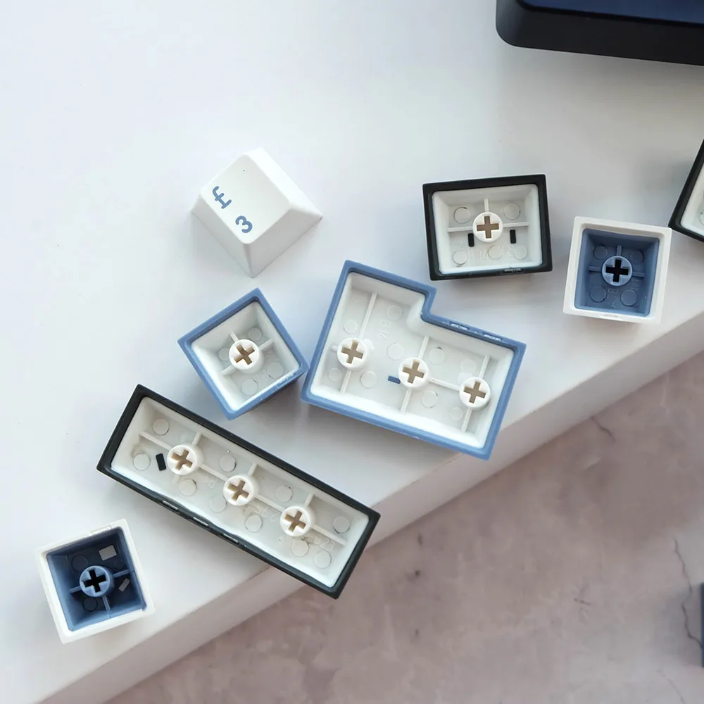 171 teclas GMK Arctic Keycaps ABS doble disparo Keycap Cherry perfil GMK Clone Caps para MX Switch Teclado mecánico para jugar Oficina - imagen 4