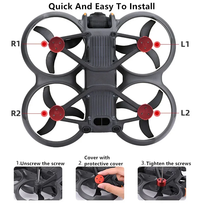 Para DJI AVATA 2 cubierta protectora inferior de aleación de aluminio aterrizaje de vuelo cubierta de protección contra colisiones antiarañazos accesorios para drones - imagen 4