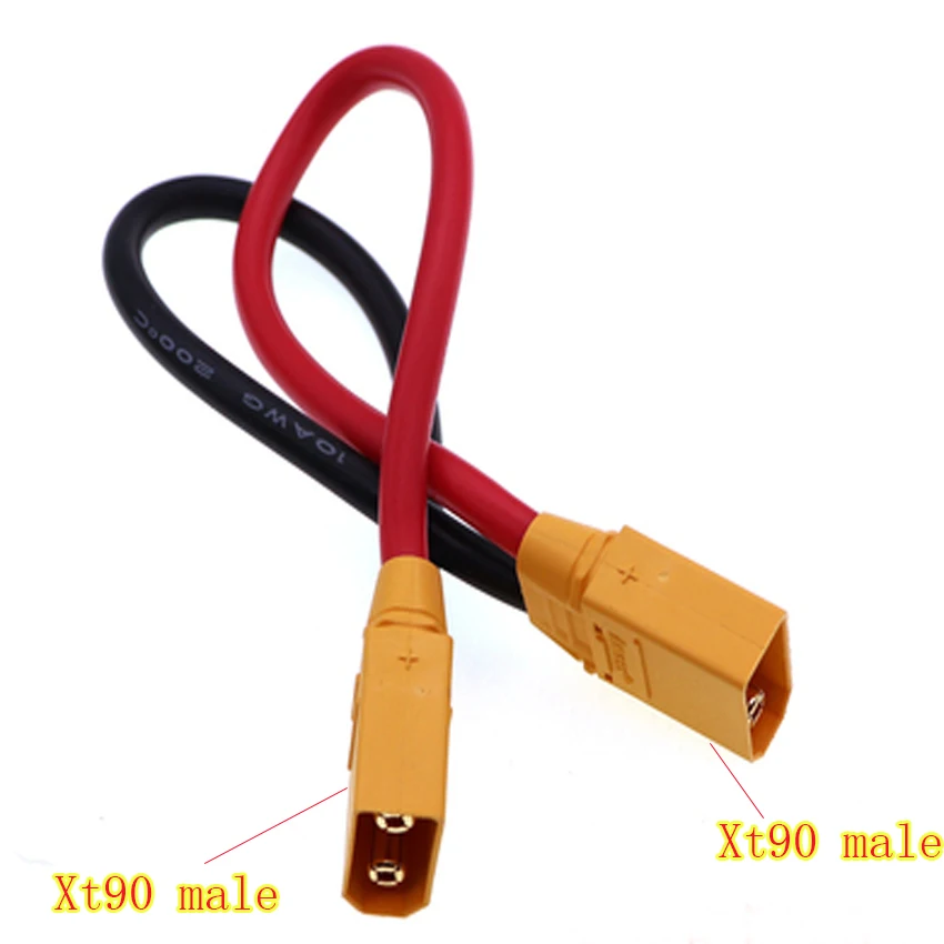Conector de Cable XT90, enchufe XT90S macho hembra con cubierta de funda, Cable de silicona 10AWG para carga de equilibrio ESC de batería - imagen 3