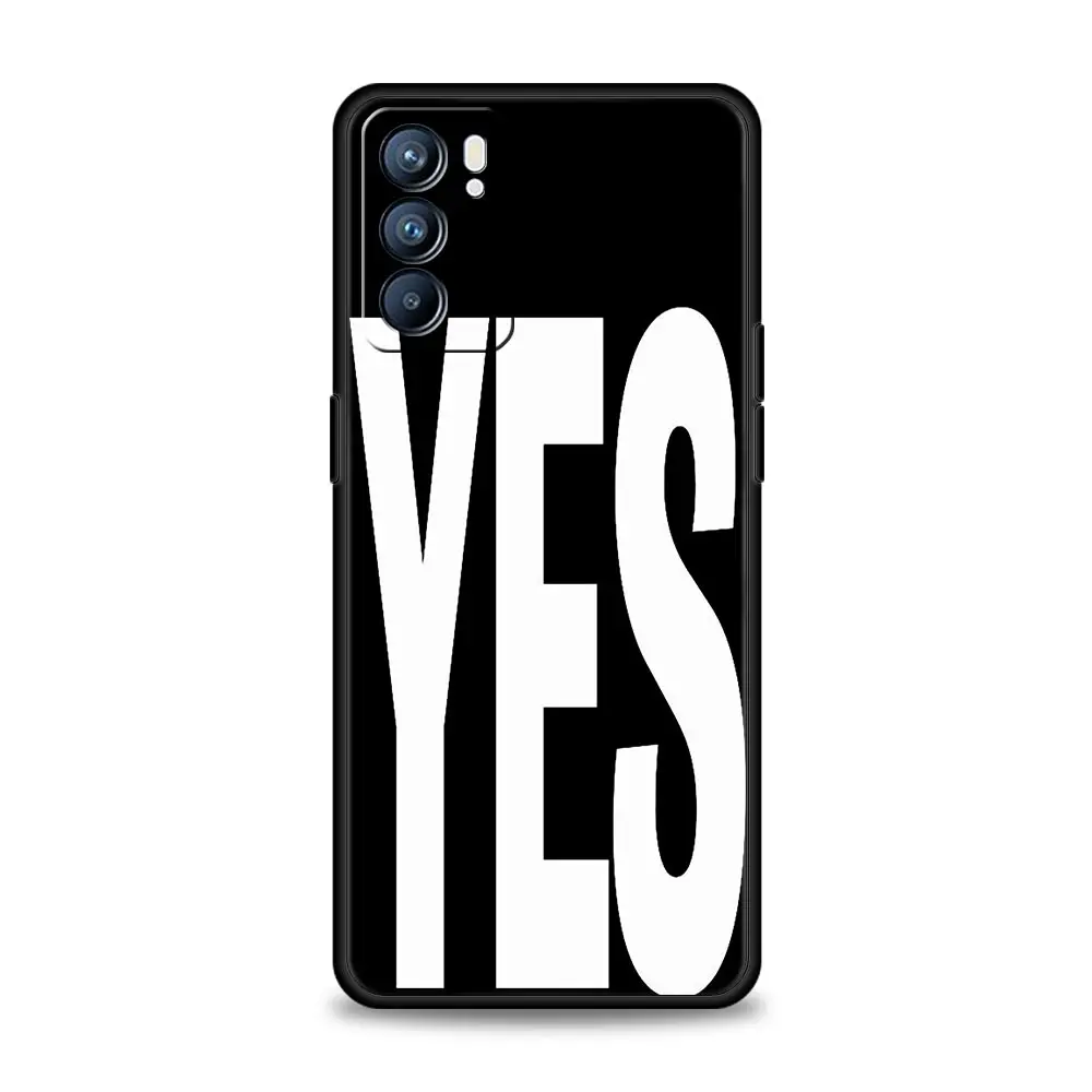 NO Y YES Art funda de teléfono para Oppo Reno14 Reno13 Reno12 11 F 10 Find X5 X9 Pro A54 5G A53 A52 A9 A74 A78 4G A79 A80 A98 - imagen 2