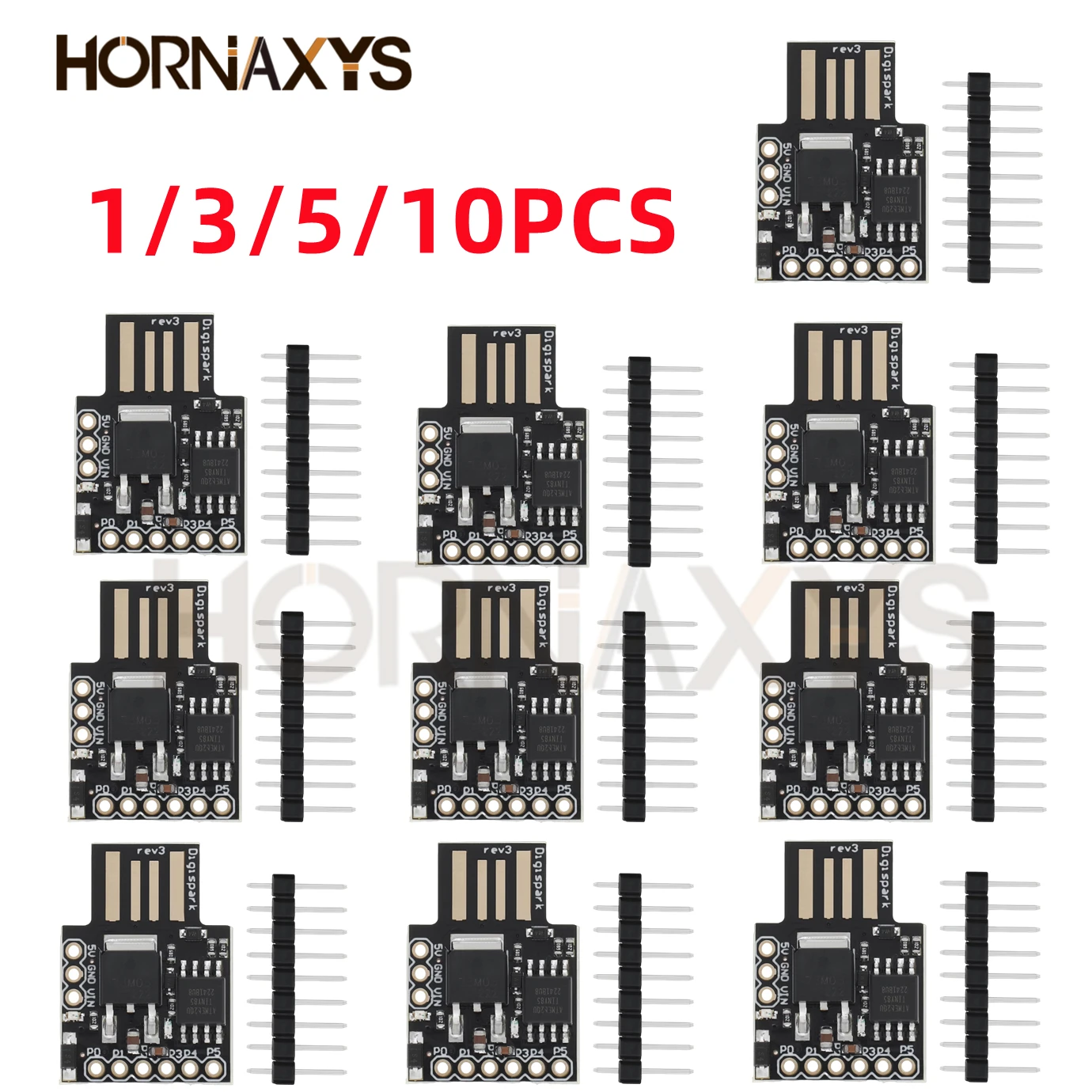 1/3/5/10 uds/ATINY85 Digispark Kickstarter Micro Placa de desarrollo módulo TINY85 para Arduino IIC I2C USB