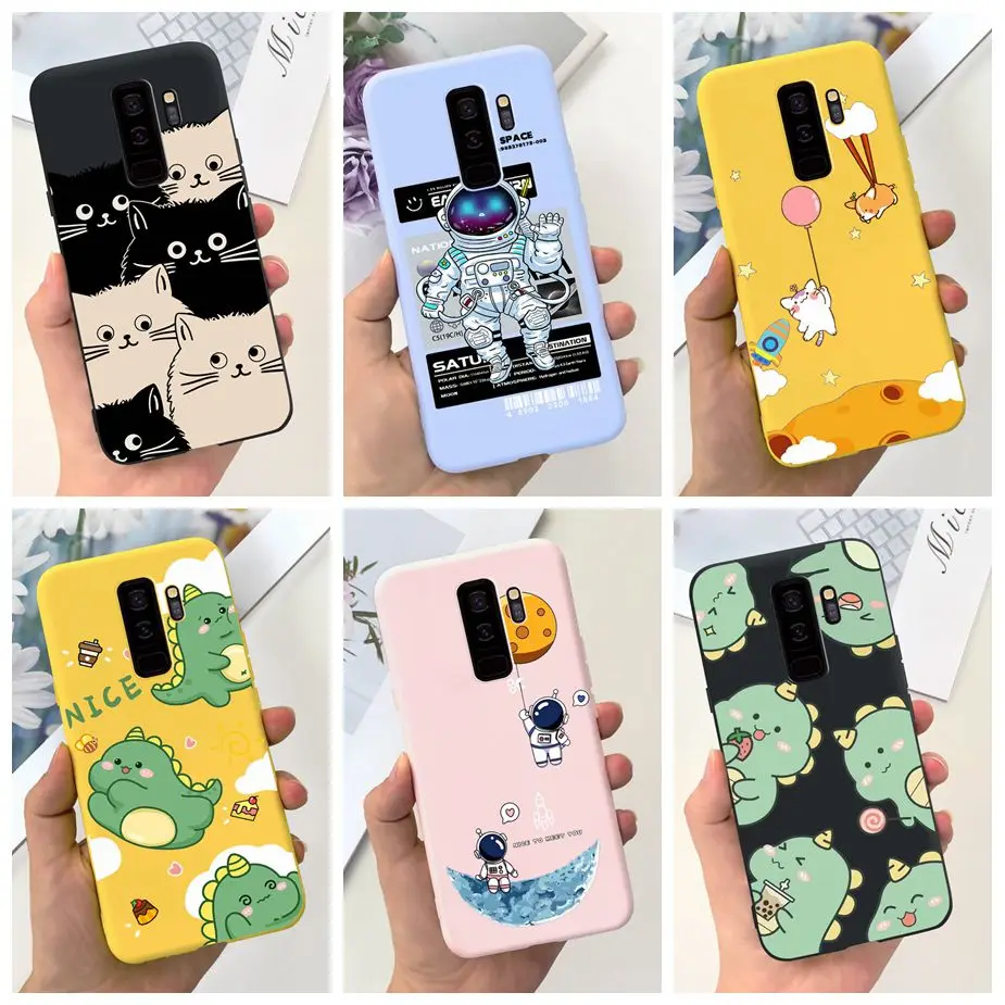 Para Samsung Galaxy S9 Plus funda elegante cubierta pintada de caramelo funda de teléfono de silicona suave para Samsung S9 S9 + S9Plus cubierta trasera parachoques