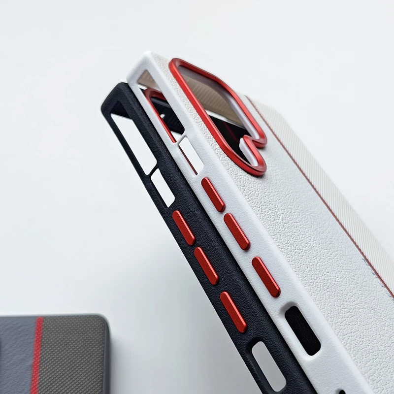 Para ZTE Nubia Red Magic 11 Pro Plus, 11 Pro funda ELVEV alta calidad empalme PU cuero duro cubierta de teléfono de PC - imagen 3