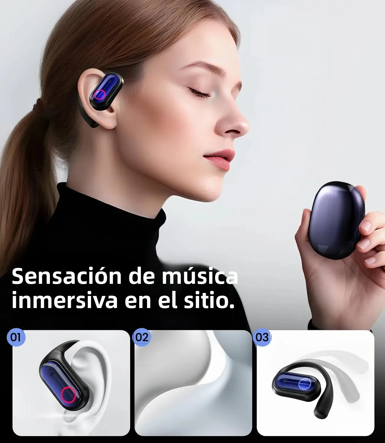 Auriculares TWS 3 en 1 con traductor AI, 144 idiomas, cancelación de ruido, Bluetooth 5,4, traductor instantáneo, voz inteligente en tiempo Real - imagen 3